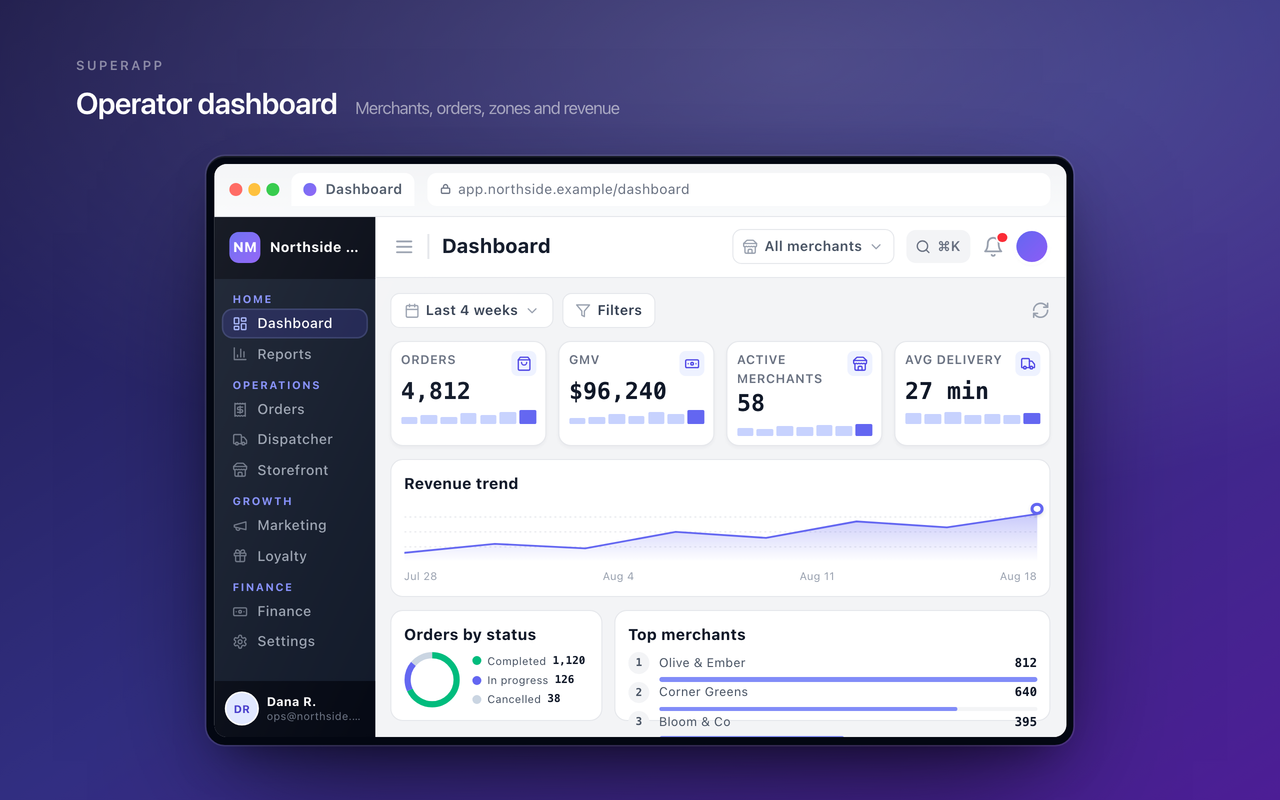 SuperApp by Devkart website screenshot