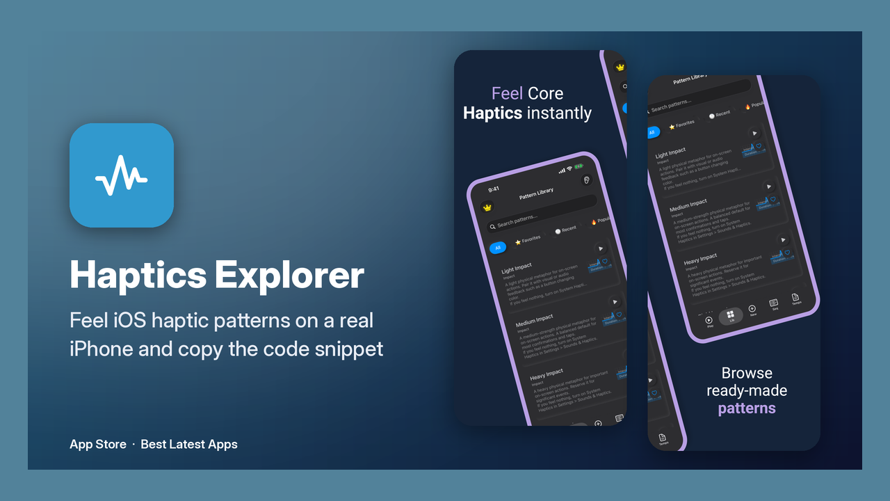 Haptics Explorer screenshot