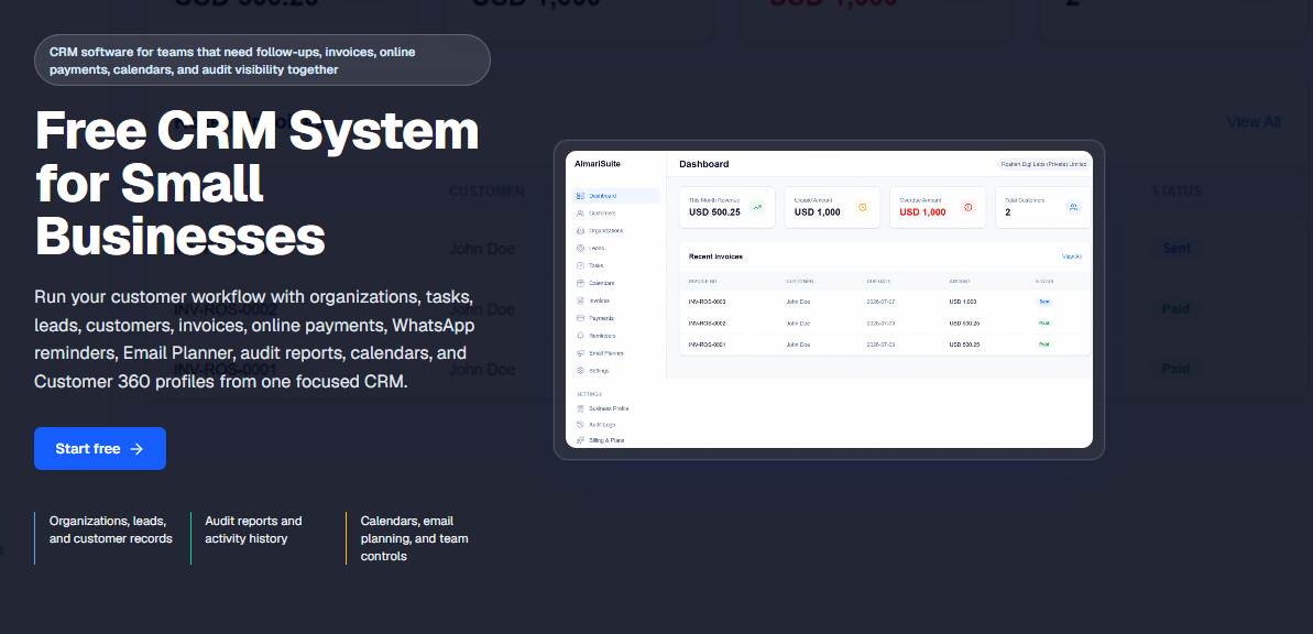 AlmariSuite website screenshot