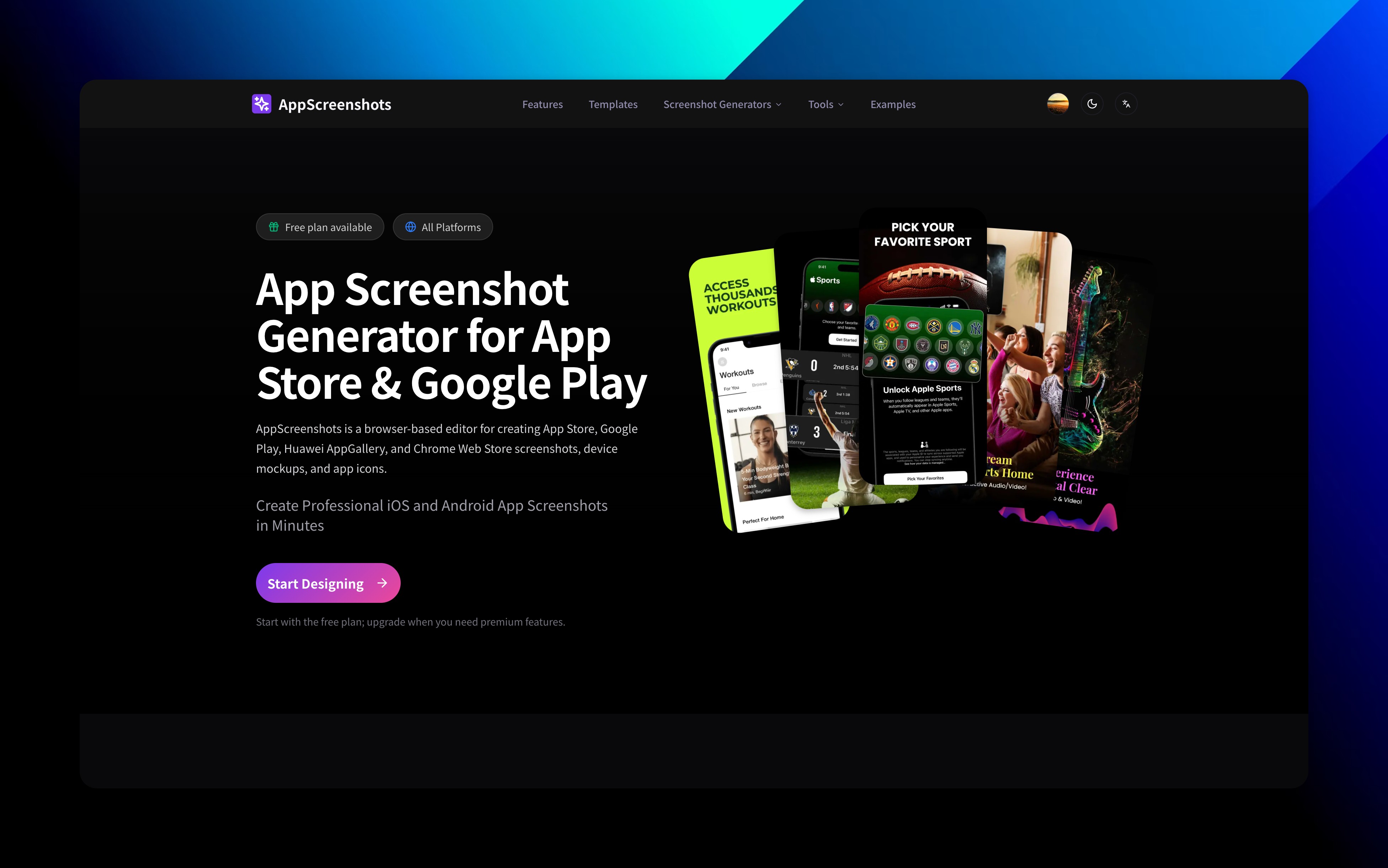 AppScreenshots website